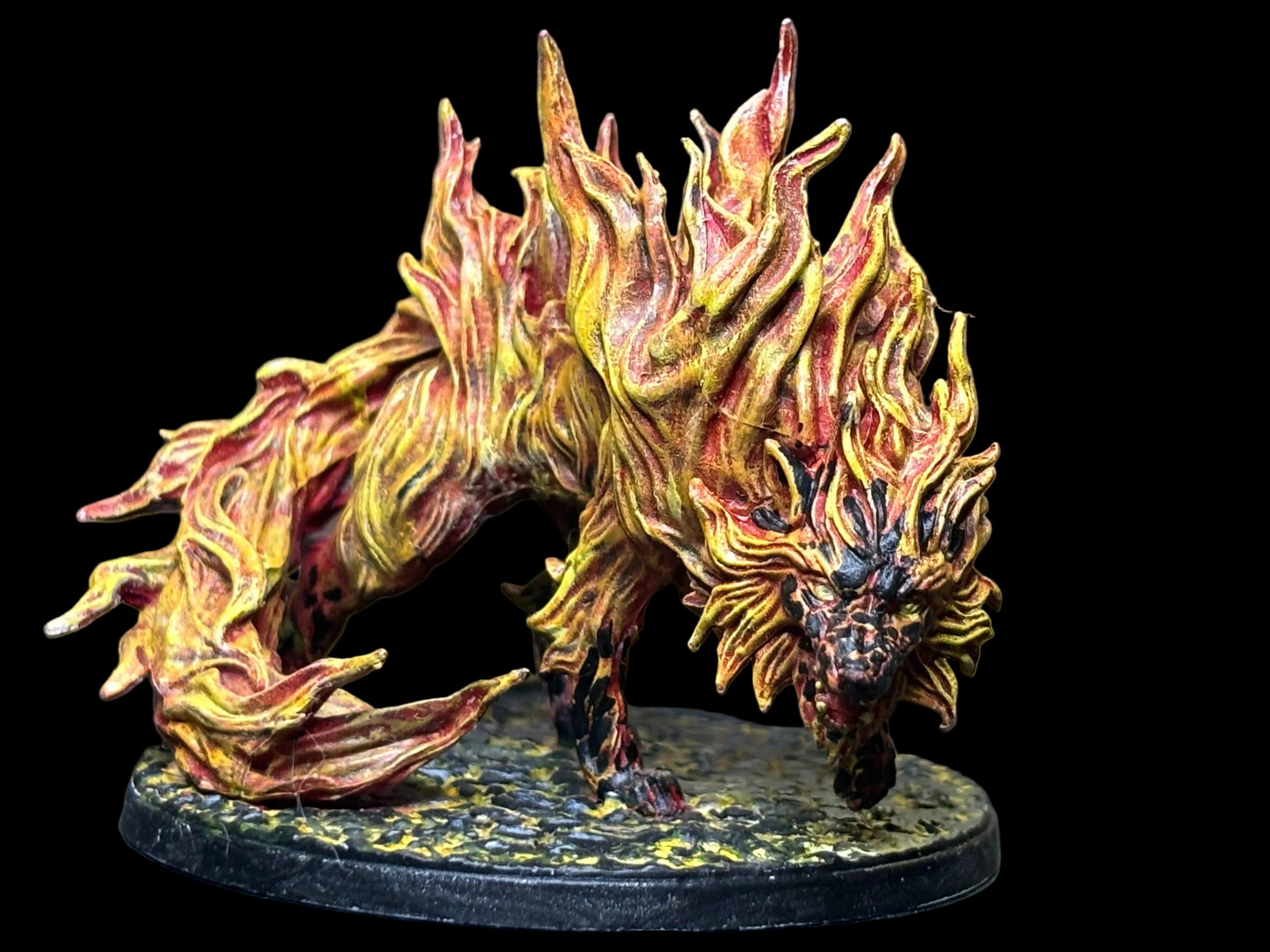 Pre Custom Painted Fire Dire Wolf